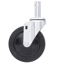 5" SWIVEL CASTER, RUBBER