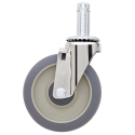 5" SWIVEL CASTER, TPR ROUND