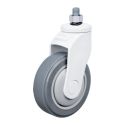 5" WHITE SWIVEL CASTER, BALL