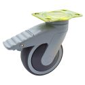 4" FRONT RIGID CASTER W/ BRAKE