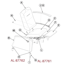 CHAIR LEG WITH GLIDE FOR