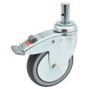 SWIVEL CASTER WITH BRAKE