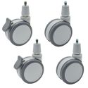 5" CASTER SET 2 SWVEL, 2 LOCK