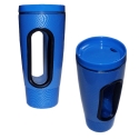 HAND-IN MUG W/ROTATING LID-BLU