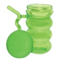 HAND GRIP CUP W/BUILT-IN-STRAW