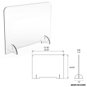 POLYCARBONATE DESKTOP SHIELD W