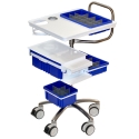 STD BEDSIDE MED PROCEDURE CART