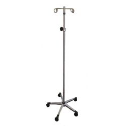SS IV POLE W/ 4 HOOK TOP