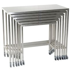 NESTING TABLES- STNLSS STEEL
