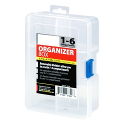 CLEAR COMPARTMENT STORAGE BOX