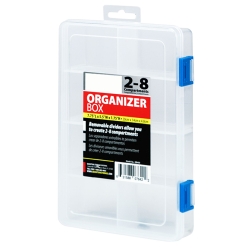 CLEAR COMPARTMENT STORAGE BOX