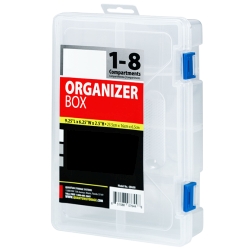 CLEAR COMPARTMENT STORAGE BOX