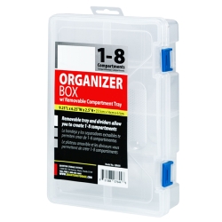 CLEAR COMPARTMENT STORAGE BOX