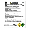 LIQUID OXYGEN "WARNING" DECAL