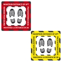 MAINTAIN 6FT FLOOR SIGN, 12X12