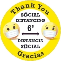 SOCIAL DISTANCING FLOOR SIGN W