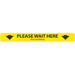 PLS WAIT HERE ARRW FLOOR STRIP