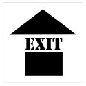 REUSABLE STENCIL, EXIT ARROW