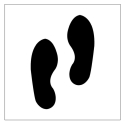 REUSABLE STENCIL, FOOTPRINTS