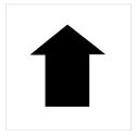 REUSABLE STENCIL, UP ARROW