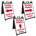 A-FRAME SIGN & STAND 25"W X 45