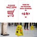 DBL-SIDED FLOOR SIGN, SOCIAL