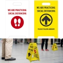 DBL-SIDED FLOOR SIGN, SOCIAL