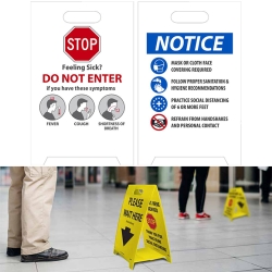 DBL-SIDED FLOOR SIGN, FEELING