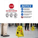 DBL-SIDED FLOOR SIGN, FEELING