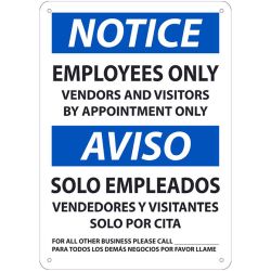 EMPLOYEES ONLY SIGN