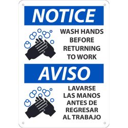 WASH HANDS BEFORE WORK SIGN