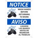 WASH HANDS BEFORE WORK SIGN