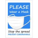 PLEASE WEAR A MASK SIGN
