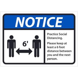 SOCIAL DISTANCING SIGN