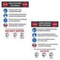 READ BEFORE ENTERING POSTER