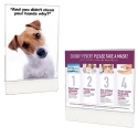 SIGN HOLDER, CLR PETG PLASTIC