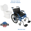 No-Toilet-Transfer Wheelchair