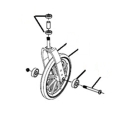 8" CASTER ASSEMBLY FOR MEDLINE