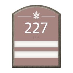 2-SLOT ROOM NUMBER SIGN