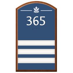 3-SLOT ROOM NUMBER SIGN