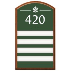 4-SLOT ROOM NUMBER SIGN