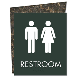 UNISEX RESTROOM SIGN W/SYMBOLS