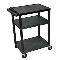 AV CART W/ 3 SHLVES & ELECTRIC