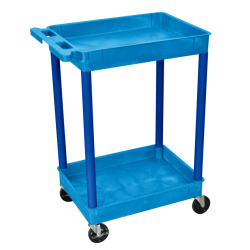 2 SHELF TUB CART W/ 4