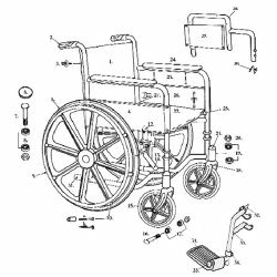 LEFT BRAKES FOR FIXED ARM