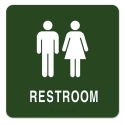 8" X 8" RESTROOM M/F SYMBOLS