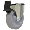 5" REAR TOTAL LOCK CASTER