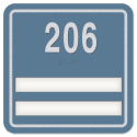 5.5" X 5.5" 2 SLOT ROOM # SIGN