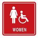 8" x 8" WOMEN WOMEN/ISA SYMBOL