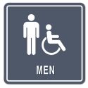 8" x 8" MEN MEN/ISA SYMBOLS